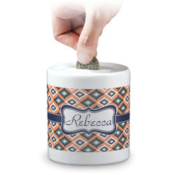 Tribal Coin Bank (Personalized)