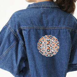 Tribal Twill Iron On Patch - Custom Shape - X-Large (Personalized)