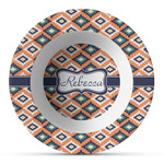 Tribal Plastic Bowl - Microwave Safe - Composite Polymer (Personalized)