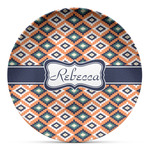 Tribal Microwave Safe Plastic Plate - Composite Polymer (Personalized)