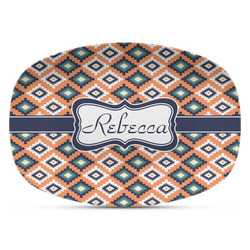 Tribal Plastic Platter - Microwave & Oven Safe Composite Polymer (Personalized)