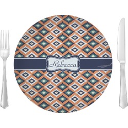 Tribal Glass Lunch / Dinner Plate 10" (Personalized)