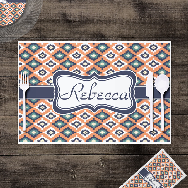 Tribal Disposable Paper Placemat - In Context