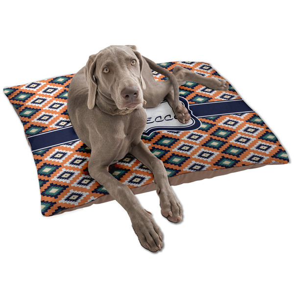 Custom Tribal Dog Bed - Large w/ Name or Text