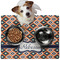 Tribal Dog Food Mat - Medium LIFESTYLE