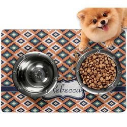 Tribal Dog Food Mat - Small w/ Name or Text