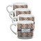 Tribal Double Shot Espresso Mugs - Set of 4 Front