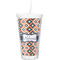 Tribal Double Wall Tumbler with Straw (Personalized)