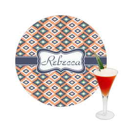 Tribal Printed Drink Topper -  2.5" (Personalized)