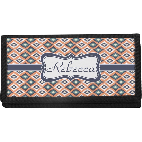 Custom Tribal Canvas Checkbook Cover (Personalized)