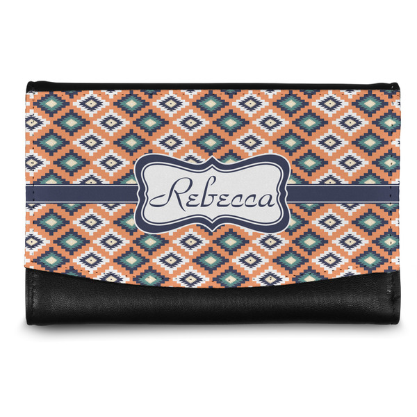 Custom Tribal Genuine Leather Women's Wallet - Small (Personalized)