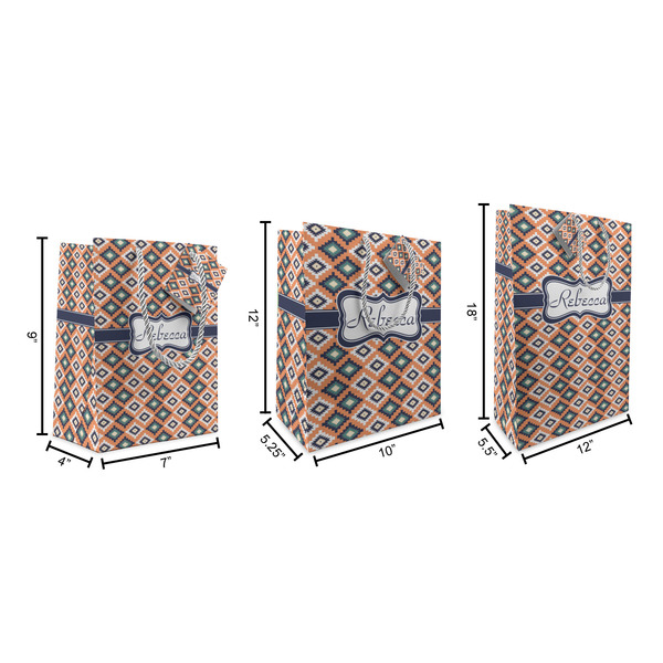 Tribal Gift Bags - All Sizes - Dimensions