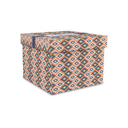 Tribal Gift Box with Lid - Canvas Wrapped - Small (Personalized)
