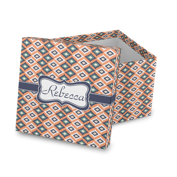 Custom Tribal Gift Box with Lid - Canvas Wrapped (Personalized)