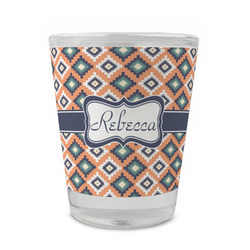 Tribal Glass Shot Glass - 1.5 oz - Set of 4 (Personalized)