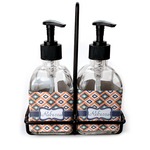 Tribal Glass Soap & Lotion Bottle Set (Personalized)