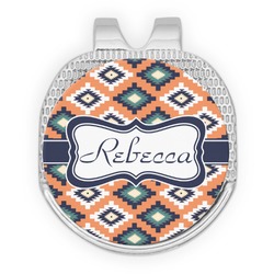 Tribal Golf Ball Marker - Hat Clip - Silver