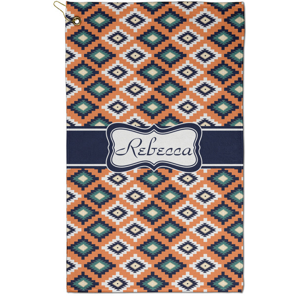 Custom Tribal Golf Towel - Poly-Cotton Blend - Small w/ Name or Text