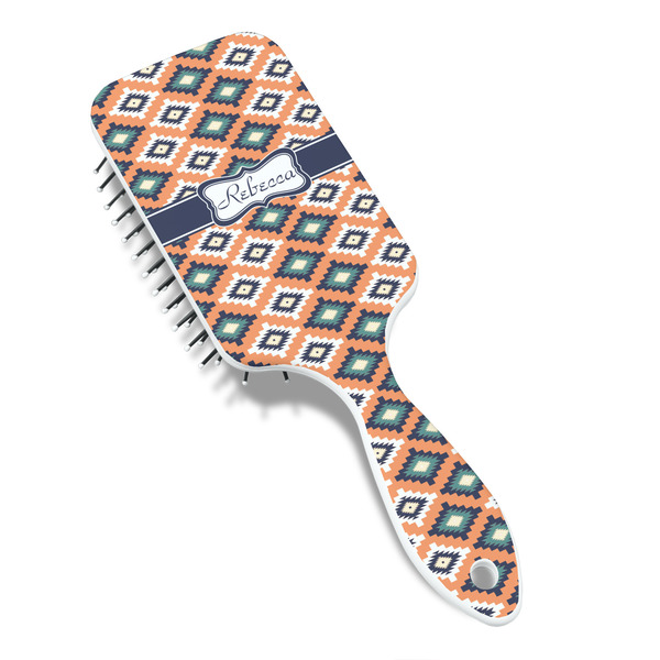Tribal Hair Brush - Angle View
