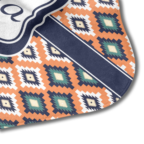 Tribal Hooded Baby Towel- Detail Corner