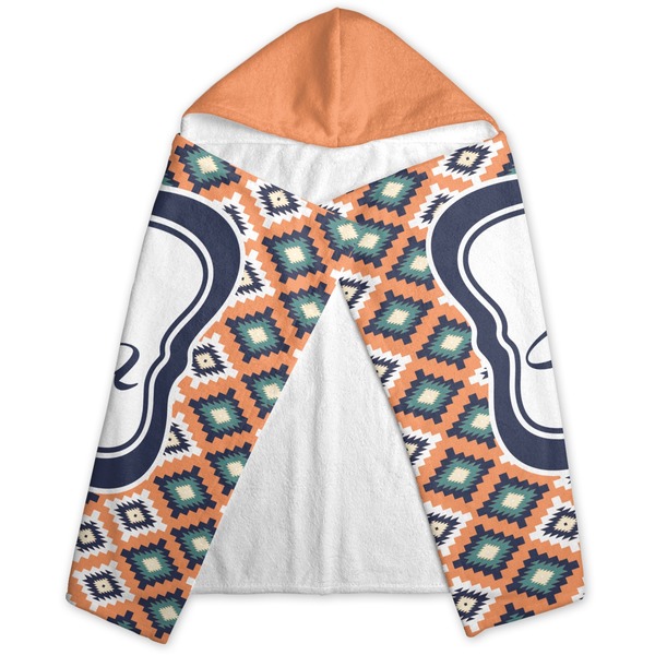 Tribal Hooded Towel - Folded