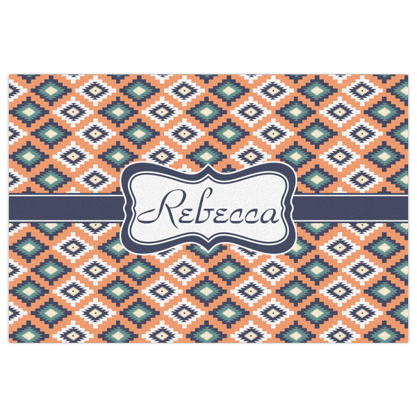 Tribal Indoor / Outdoor Rug - 2'x3' - Front Flat