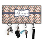 Tribal Key Hanger w/ 4 Hooks w/ Name or Text
