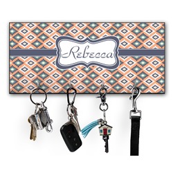 Tribal Key Hanger w/ 4 Hooks w/ Name or Text