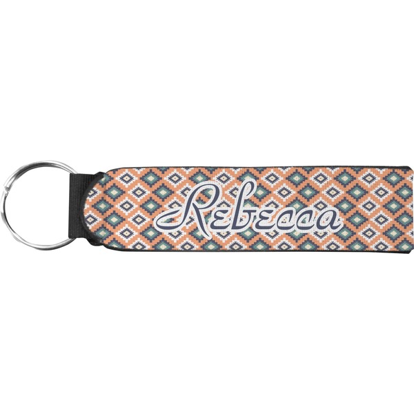 Custom Tribal Neoprene Keychain Fob (Personalized)