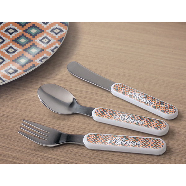 Tribal Kids Flatware w/ Plate