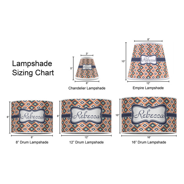 Tribal Lampshade Sizing Chart