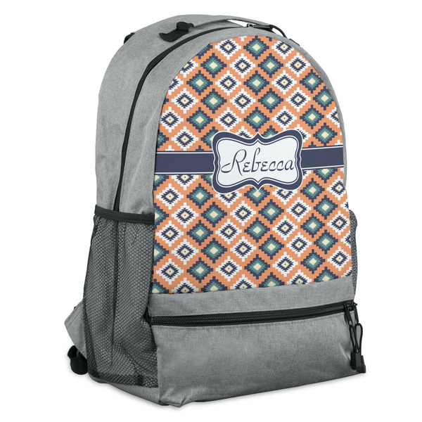 Custom Tribal Backpack - Grey (Personalized)