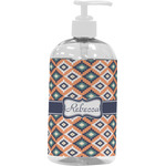 Tribal Plastic Soap / Lotion Dispenser (16 oz - Large - White) (Personalized)