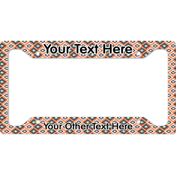 Custom Tribal License Plate Frame - Style A (Personalized)
