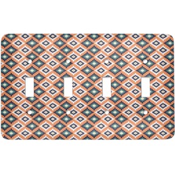 Tribal Light Switch Cover (4 Toggle Plate)