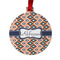 Tribal Metal Ball Ornament - Front