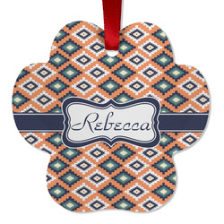 Tribal Metal Paw Ornament - Double Sided w/ Name or Text