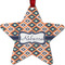 Tribal Metal Star Ornament - Double Sided w/ Name or Text