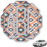 Tribal Monogram Car Decal (Personalized)