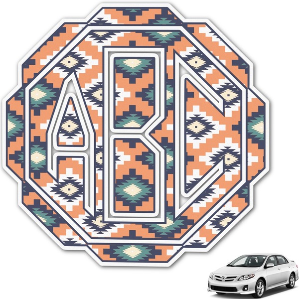 Custom Tribal Monogram Car Decal (Personalized)