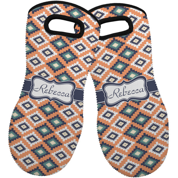 Tribal Neoprene Oven Mitt -Set of 2 - Front
