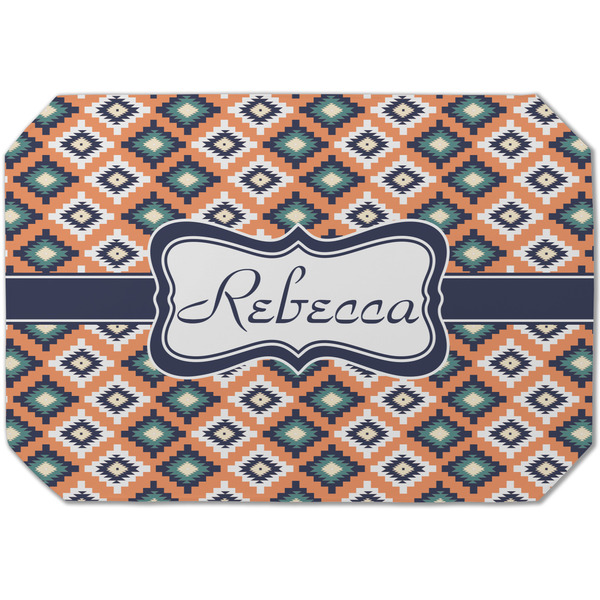 Custom Tribal Dining Table Mat - Octagon (Single-Sided) w/ Name or Text