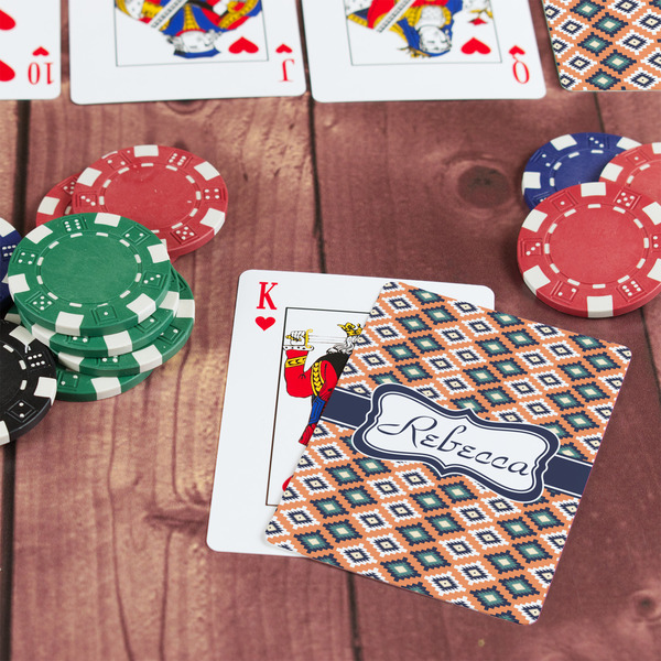 Tribal On Table with Poker Chips