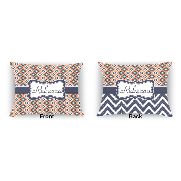 Tribal  Outdoor Rectangular Throw Pillow (Front and Back)