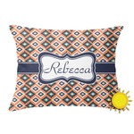 Tribal Outdoor Throw Pillow (Rectangular) (Personalized)