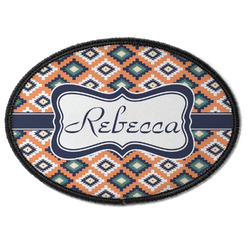 Tribal Iron On Oval Patch w/ Name or Text