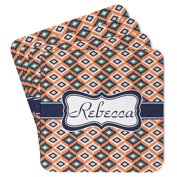 Custom Tribal Paper Coasters w/ Name or Text