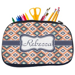 Tribal Neoprene Pencil Case - Medium w/ Name or Text