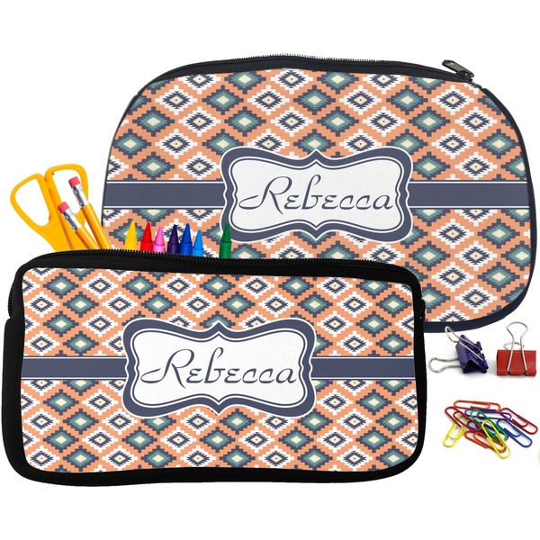 Tribal Pencil / School Supplies Bags Small and Medium