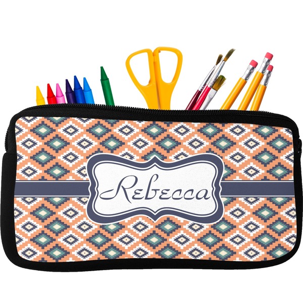 Custom Tribal Neoprene Pencil Case (Personalized)